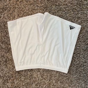 White adidas shorts